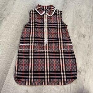 Burberry Checkered Dress with Zipper